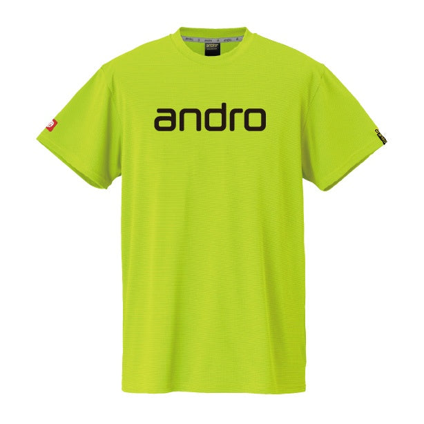 卓球用品 andro andro ナパTシャツ デオ ネオンイエロー×ブラック (300023051)