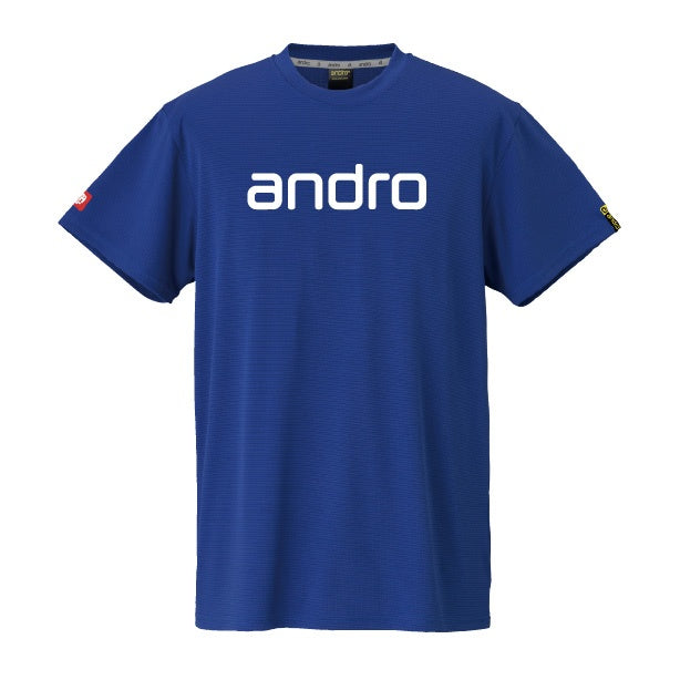 卓球用品 andro andro ナパTシャツ デオ ディープブルー×ホワイト (300023052)