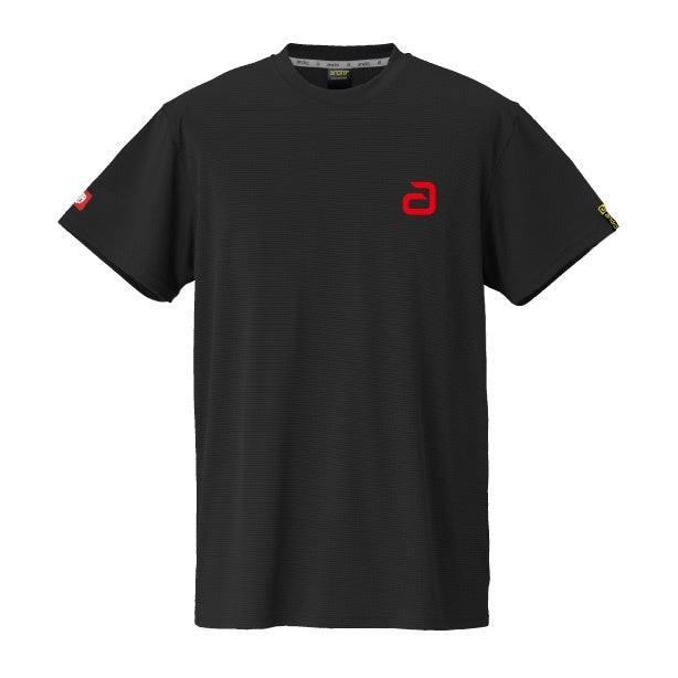 卓球用品 andro andro ナパTシャツ デオ アルファ ブラック×レッド (300023070)