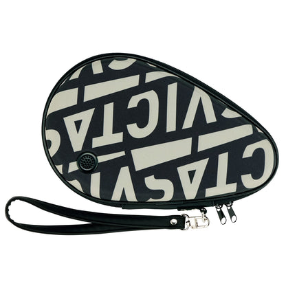 VICTAS プリンテッドラウンドラケットケース L BLUE (672111)