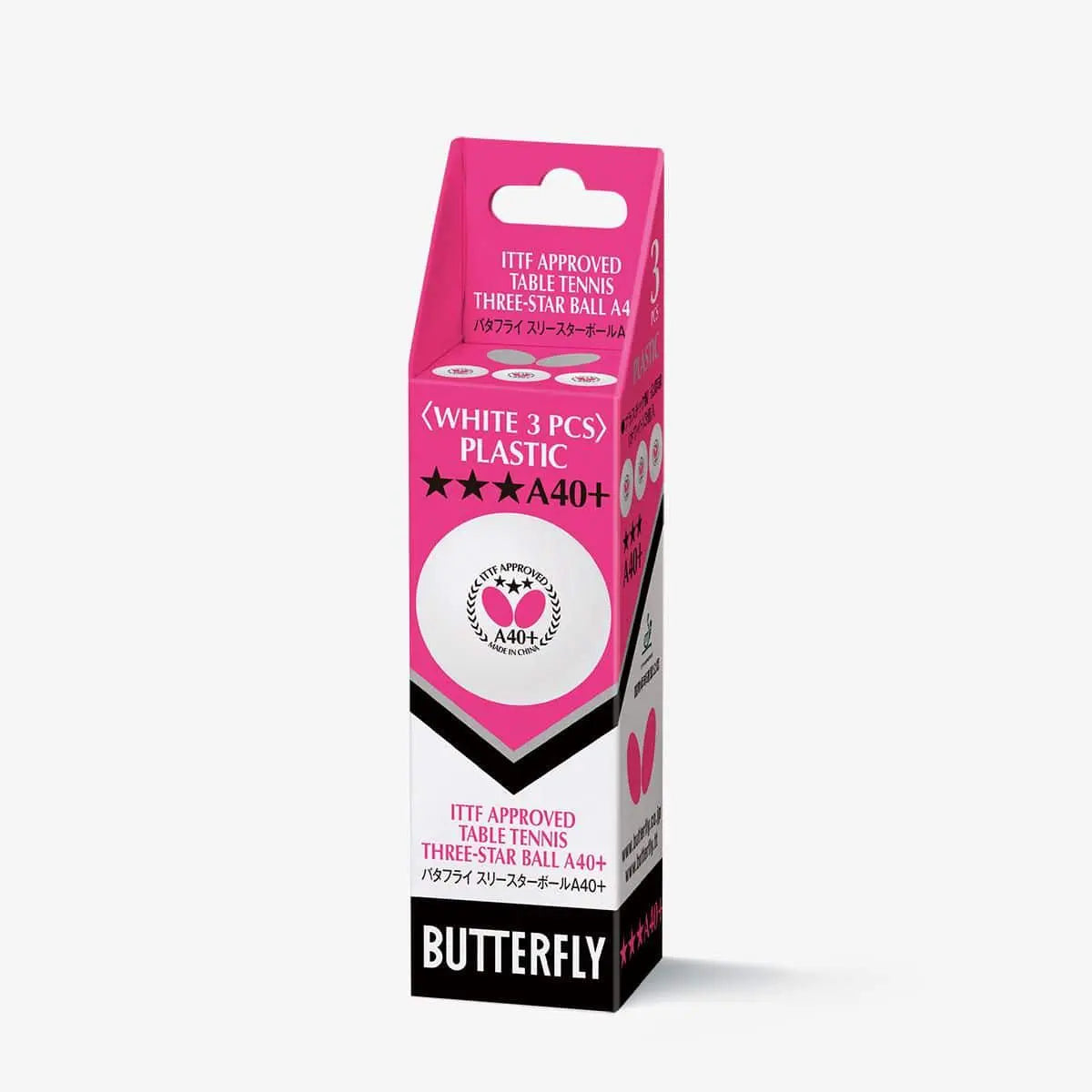 卓球用品 株式会社タマス Butterfly スリースターボールA40+(3個入) (95770)