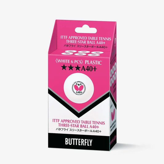 卓球用品 株式会社タマス Butterfly スリースターボールA40+(6個入) (95780)