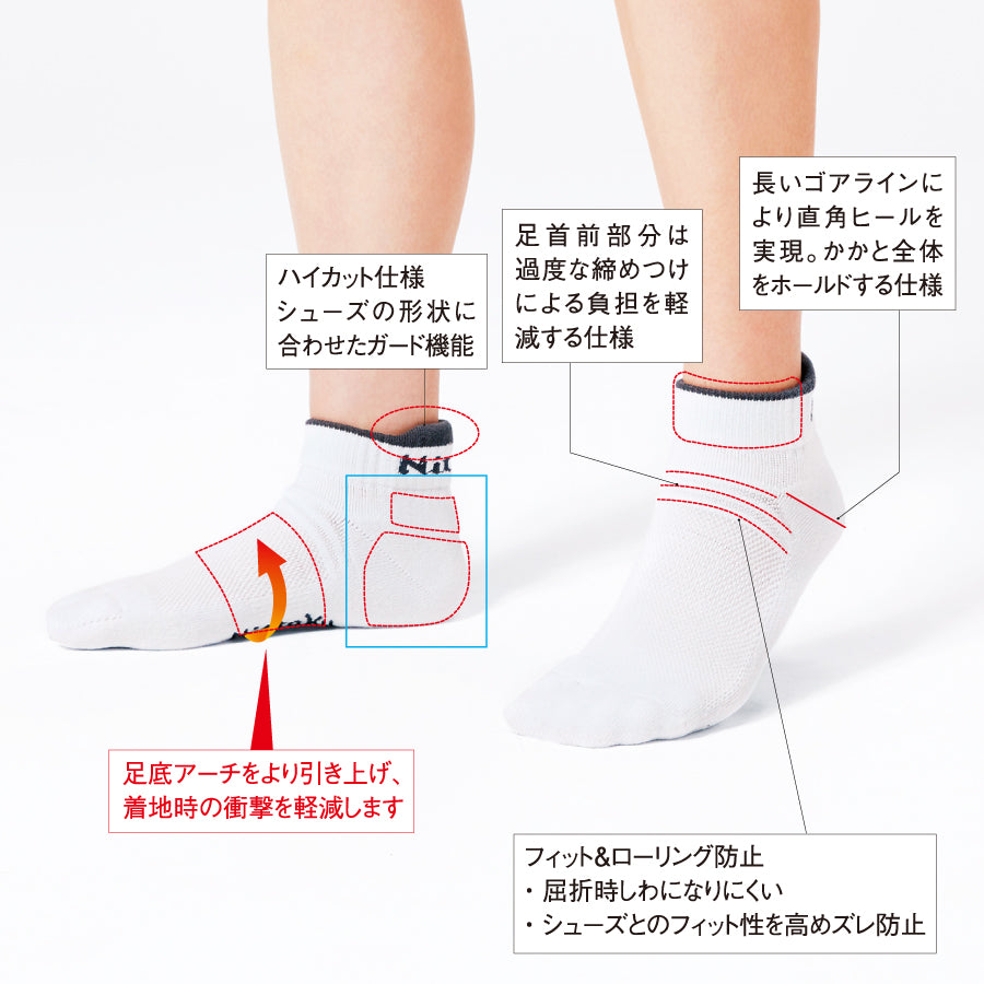 Nittaku フィットマッチソックスFITMATCH SOCKS (NW-2952)