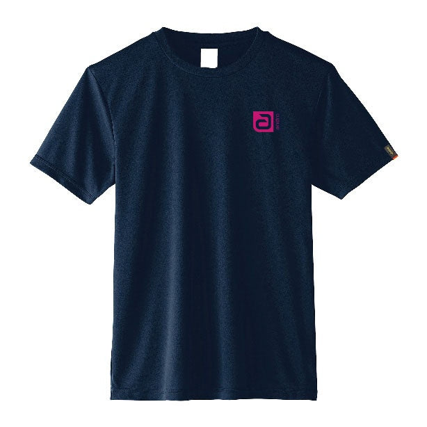 卓球用品 andro andro ナパTシャツ アルファ2 ネイビー×ピンク (300023040)