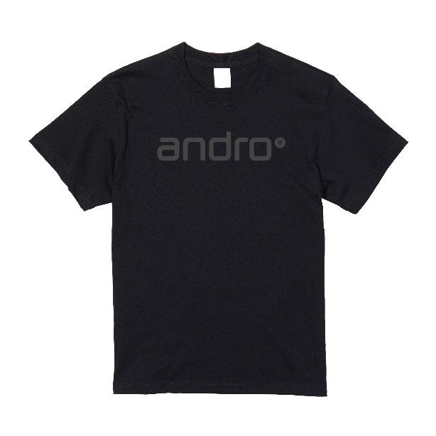 卓球用品 andro andro ナパTシャツ コットン ブラック×ダークグレー (300023041)