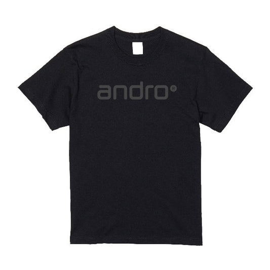 卓球用品 andro andro ナパTシャツ コットン ブラック×ダークグレー (300023041)