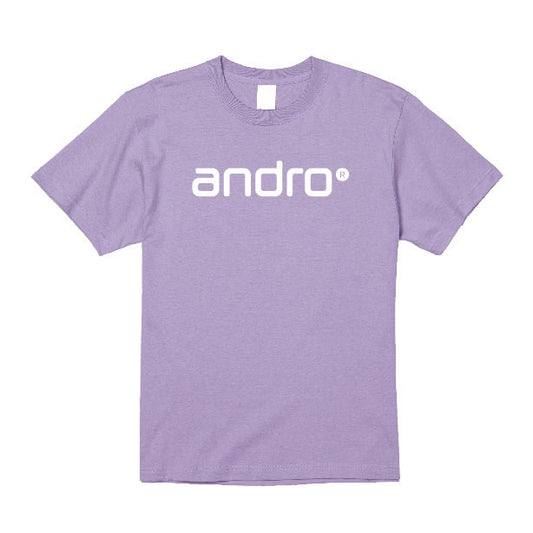 卓球用品 andro andro ナパTシャツ コットン パープル×ホワイト (300023044)