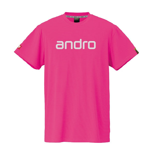 卓球用品 andro andro ナパTシャツ デオ ピンク×シルバー (300023050)