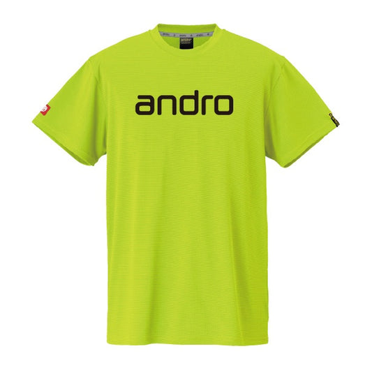 卓球用品 andro andro ナパTシャツ デオ ネオンイエロー×ブラック (300023051)