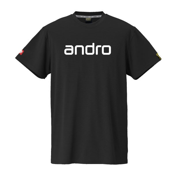 卓球用品 andro andro ナパTシャツ デオ ブラック×ホワイト (300023056)