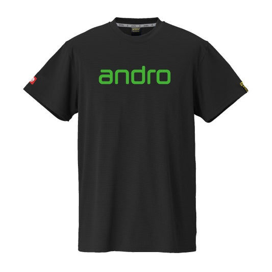 卓球用品 andro andro ナパTシャツ デオ ブラック×グリーン (300023057)