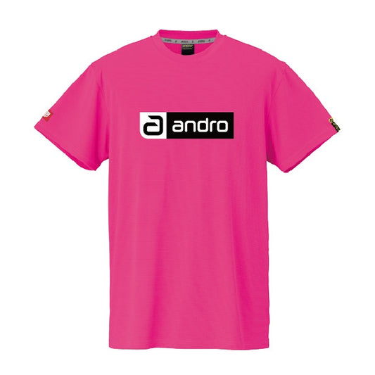 卓球用品 andro andro ナパTシャツ デオ CB ピンク×ブラック (300023058)