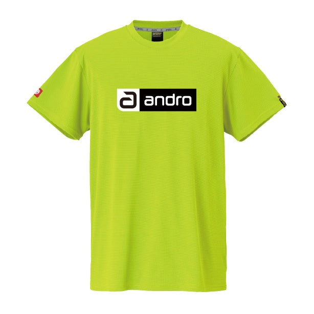 卓球用品 andro andro ナパTシャツ デオ CB ネオンイエロー×ブラック (300023059)