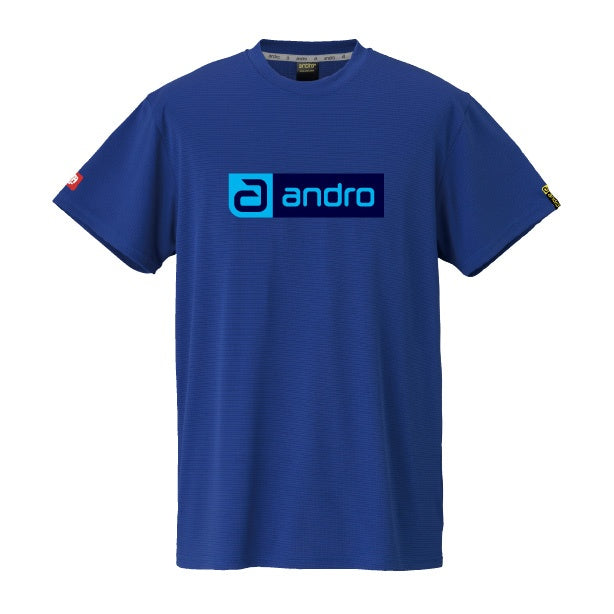 卓球用品 andro andro ナパTシャツ デオ CB ディープブルー×ブルー (300023060)
