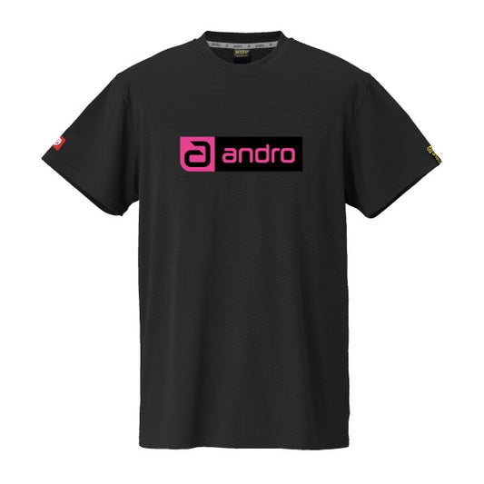 卓球用品 andro andro ナパTシャツ デオ CB ブラック×ピンク (300023063)