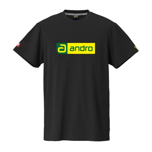 卓球用品 andro andro ナパTシャツ デオ CB ブラック×グリーン (300023064)
