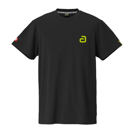 卓球用品 andro andro ナパTシャツ デオ アルファ ブラック×ネオンイエロー (300023069)