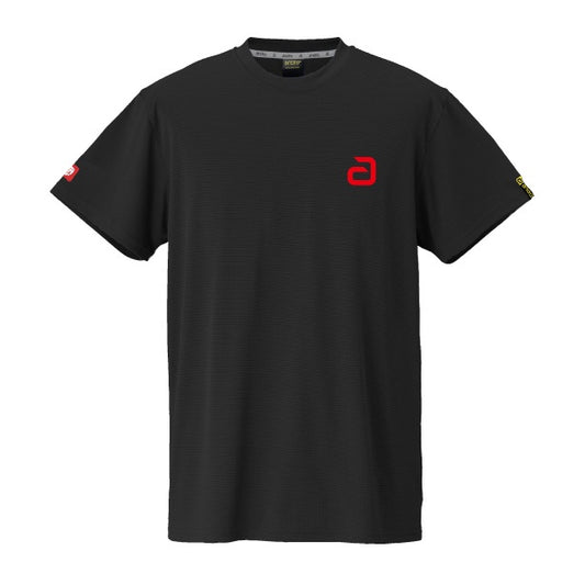 卓球用品 andro andro ナパTシャツ デオ アルファ ブラック×レッド (300023070)